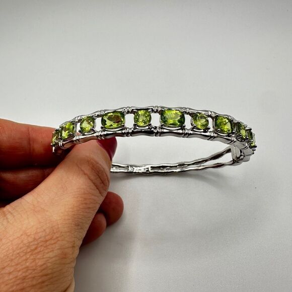 NWOT Arthur Court faceted peridot and sterling silver bracelet! - Picture 5 of 9